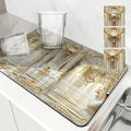 Axyaa European Pattern Absorbent Kitchen Mat for Quick Dish Drying & Tableware Drain Pad