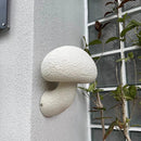 Axyaa White Mushroom Medieval Wall Lamp Outdoor Red Wall Sconce - Waterproof LED Light Fixtures