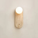 Axyaa Wabi Sabi Stone Wall Sconce Lamp for Nordic Style Decor in Bedroom or Living Room