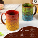 Axyaa Colorful Large Ceramic Coffee Mug Set - 500-600ml Tea Tools, Beer Barrel