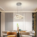 Axyaa Crystal Luxury LED Chandelier Pendant for Living Room Dining Kitchen