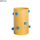 Geometric Resin Vase for Artificial Flowers by Axyaa: Modern Table Decoration