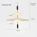 Axyaa UFO Chandelier: Nordic Minimalism Luxury Pendant Light