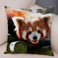 Axyaa Red Panda Print Pillowcase for Cute Wildlife Home Decor
