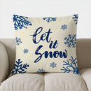 Axyaa Christmas Tree & Snowflake Pillow Cover for Sofa, Bedroom, Car