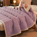 Axyaa Cozy Coral Fleece Blanket - Soft Fluffy Velvet Throw for Bed & Sofa