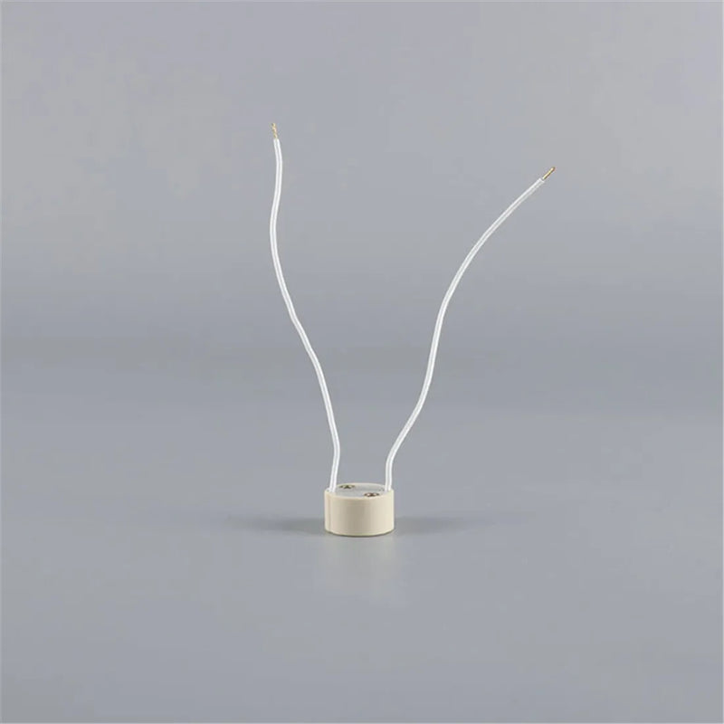Axyaa GU10 Ceramic Lamp Holder with Silicon Wire Connector