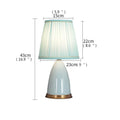 Axyaa Modern Ceramic Table Lamp LED Dimmable Desk Light for Home Bedroom