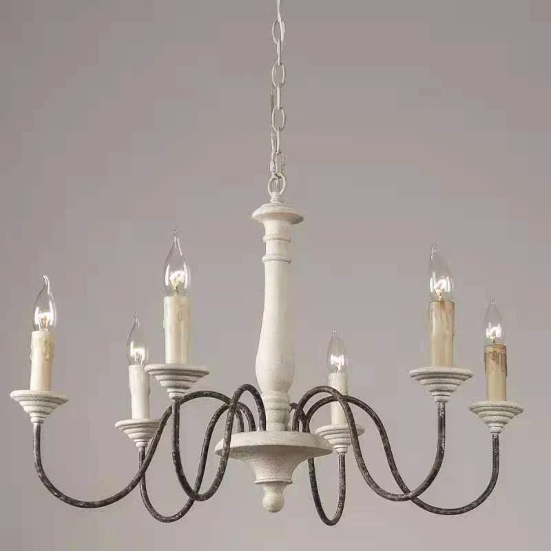 Axyaa Rustic Wooden Chandelier for Home Decor and Lighting