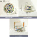 Axya Vintage Floral Ceramic Dining Set