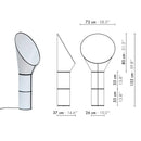 Axyaa Minimalist Speaker Floor Lamp for Living Room, Restaurant, Clothing Store in Study