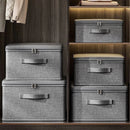 Axyaa Foldable Clothes Storage Box with Zipper - Large Capacity Wardrobe Organizer
