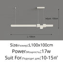 Axyaa LED Linear Pendant Light Dining Chandelier for Kitchen Bar Restaurant Home Decor