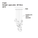 Axyaa Glass Design Ceiling Chandelier Suspension Light for Living Room