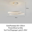 Axyaa Aluminum LED Ceiling Pendant for Home Decor Spiral Suspension Lighting