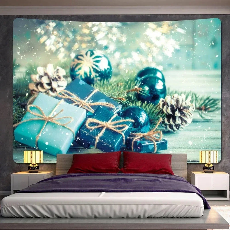Merry Christmas Tree Wall Tapestry for Home Decor Axyaa Brand