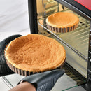 Axyaa Fluted Tart Pan with Removable Bottom, Nonstick Bakeware for Baking & Quiches