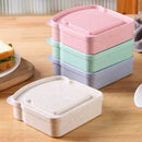 Axyaa Toast Bento Box: Reusable Sandwich Bread Storage for Office, School, Picnics