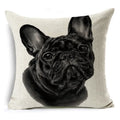 Axyaa Dog Yak Linen Cushion Cover - 45*45cm