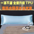 Axyaa Waterproof Ice Silk Pillowcase - Solid Color, Washable Liner Case