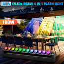 Axyaa Swing Dot Wall Washer Light 4PCS 12x15W RGBW LED Stage Effect for Party