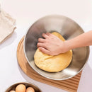 Axyaa Stainless Steel Salad Mixing Bowls with Scale Line - Durable & Large Capacity