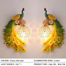 Axyaa Peacock Wall Lamp Sconce Light for Living Room Bedroom