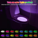 Axyaa Star Projector Toilet Night Light: Motion Sensor, 16 Colors LED Bowl Lights