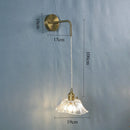 Axyaa Flower Glass LED Wall Lamps - Nordic Style Bedroom Lighting Fixtures
