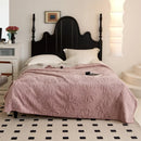 Axyaa Aerobic Rabbit Velvet Jacquard Double-Sided Blanket - Multi-Functional Office Sofa Blanket