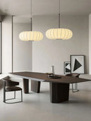 Axyaa Handmade Silk Pumpkin Pendant Lamps - Wabi-sabi Style Lighting