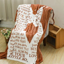 Best Mom Blanket from Axyaa: Love You Gift for Mom, Mothers Day, Christmas, Valentines