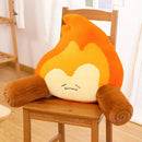 Axyaa Lumbar Support Cushion for Office, Car, Sofa - Flame Pattern, Comfortable Sitting Experience