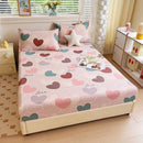 Axyaa 2024 Cotton 3-Piece Mattress Set with Pillowcases & Bedspread