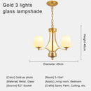 Axyaa Crystal Golden Pendant Lights - Modern Minimalist American Light Luxury Fixtures