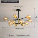 Axyaa Modern minimalist Nordic chandelier for living room, restaurant, and bedroom lighting