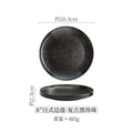 Axyaa Ceramic Steak Plate Set, Underglaze Japanese Western Design