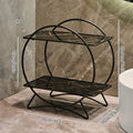 Axyaa Gold Makeup & Cosmetics Organizer Tray - 2 Tier Display Rack