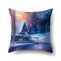 Axyaa Snowflake Christmas Cushion Cover 45*45cm - Four Seasons Scenery Decoration Pillow Case