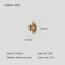 Axyaa Glass LED Wall Lamp for Modern Living Room, Bedroom, Aisle - Creative Background Lighting