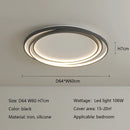 Axyaa Modern Simple Bedroom LED Ceiling Lights Dimmable Round Luster Lamp