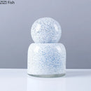 Axyaa Glass Vase with Cover for Flower Arrangements and Hydroponic Display