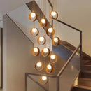 Axyaa LED Pendant Light for Modern Home Decor and Staircase Chandeliers
