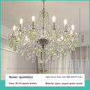 Axyaa French Crystal Chandelier: Luxurious Retro Style Living Room Dining Light
