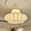 Axyaa Nordic Silk Chandelier LED Pendant Lights for Home Decor