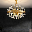 Axyaa Colorful Glass Chandelier LED Pendant Light for Luxury Living Spaces