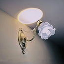 Axyaa Cream French Style Pearl Wall Lamp for Bedroom Living Room Aisle TV Background