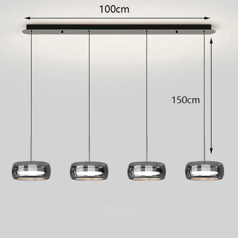 Axyaa Ring LED Pendant Light Chandelier for Modern Living and Dining Room