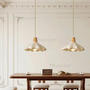 Axyaa French Cream Pendant Lights for Bedroom and Bar Decor - Minimalist Style