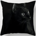 Axyaa  Black Cat Pillowcase  Decorative Square Cushion Cover 45*45cm